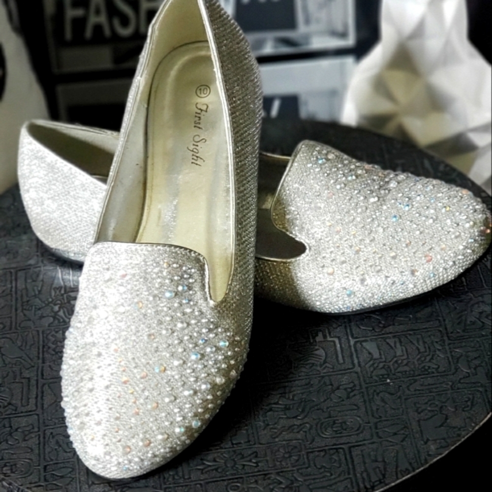 First Sight Rhinestone Flats